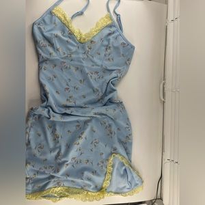 Light blue floral dress